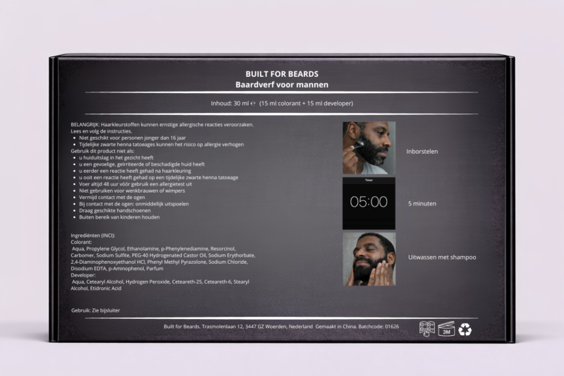 Built for Beards Jet Black - Afbeelding 8